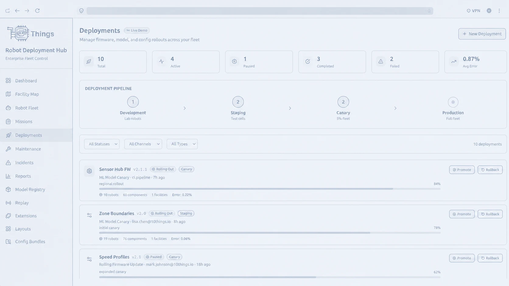 10Things platform architecture outline